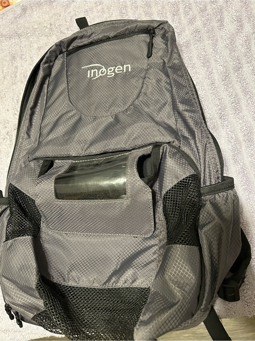 Inogen Backpack designed to carry inogen One G5 & Rove 6 portable oxygen.